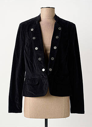 Veste casual col rond noir GREGORY PAT femme