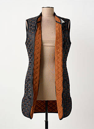 Veste casual col rond noir GREGORY PAT femme