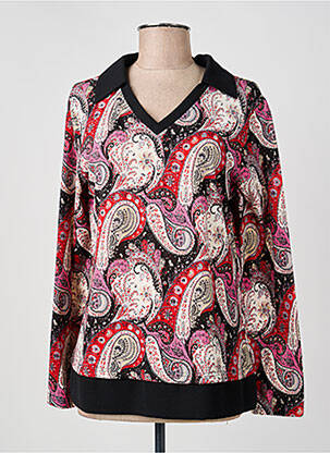 Top tissage jersey manches longues noir GUY DUBOUIS femme