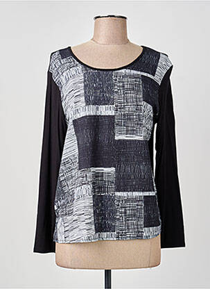 Top stretch manches longues noir GUY DUBOUIS femme