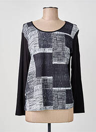 Top stretch manches longues noir GUY DUBOUIS femme