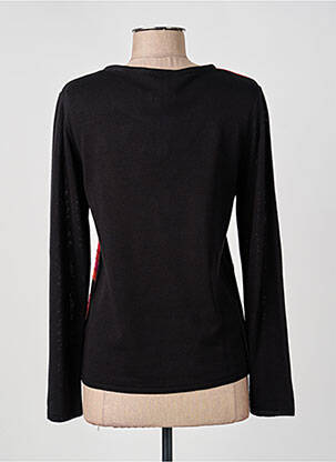 Pull coupe cintrée manches longues noir GUY DUBOUIS femme