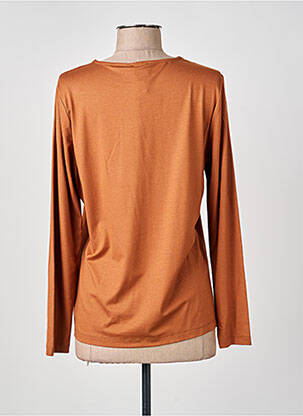 T-shirt manches longues manches longues marron GUY DUBOUIS femme
