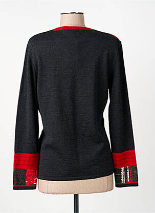 Pull coupe cintrée manches longues rouge GUY DUBOUIS femme