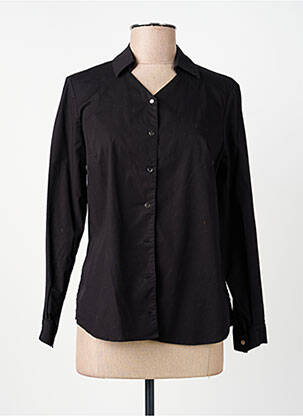 Chemisier coupe cintrée manches longues noir MERI & ESCA femme