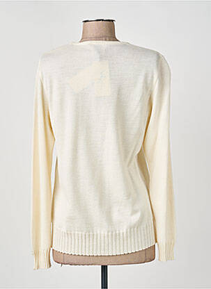 Pull stretch manches longues beige FRANCE RIVOIRE femme