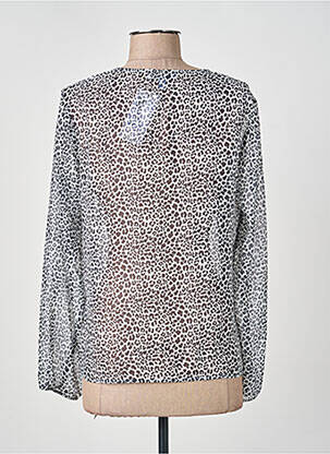 Blouse légère et transparente manches longues gris MERI & ESCA femme