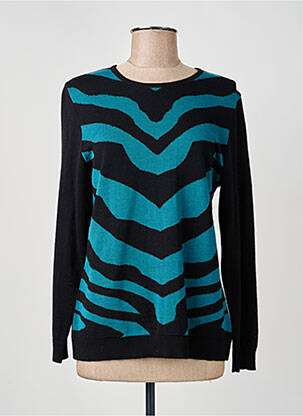 Pull coupe cintrée manches longues noir GUY DUBOUIS femme
