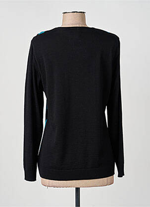 Pull coupe cintrée manches longues noir GUY DUBOUIS femme