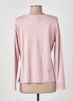 Pull coupe cintrée manches longues rose GUY DUBOUIS femme