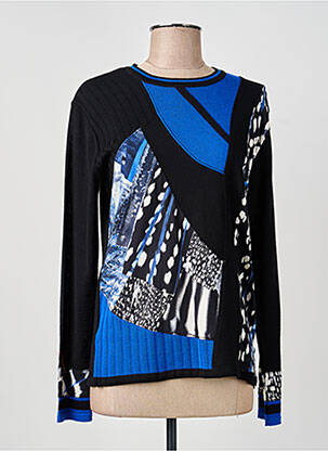 Pull stretch manches longues noir GUY DUBOUIS femme
