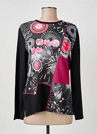 Pull coupe cintrée manches longues noir GUY DUBOUIS femme