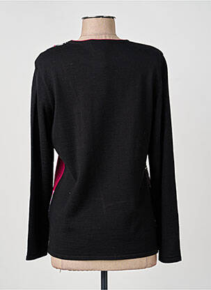 Pull coupe cintrée manches longues noir GUY DUBOUIS femme