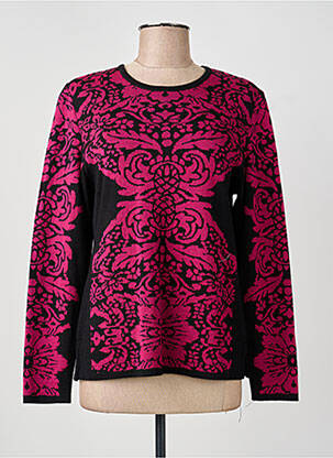 Pull coupe cintrée manches longues rose GUY DUBOUIS femme