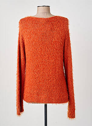 Pull stretch manches longues orange GUY DUBOUIS femme