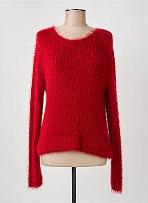 Pull stretch manches longues rouge GUY DUBOUIS femme