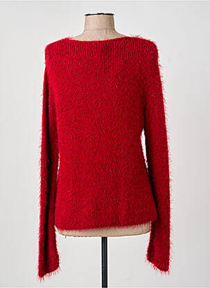 Pull stretch manches longues rouge GUY DUBOUIS femme