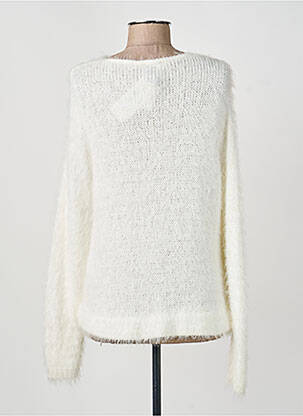 Pull stretch manches longues blanc GUY DUBOUIS femme