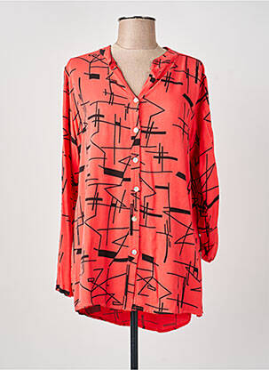 Chemisier orange COULEURS DU TEMPS femme
