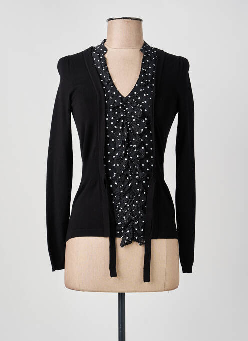 Top tissage jersey manches longues noir MERI & ESCA femme