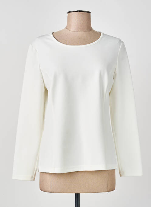 Top stretch manches longues blanc GUY DUBOUIS femme