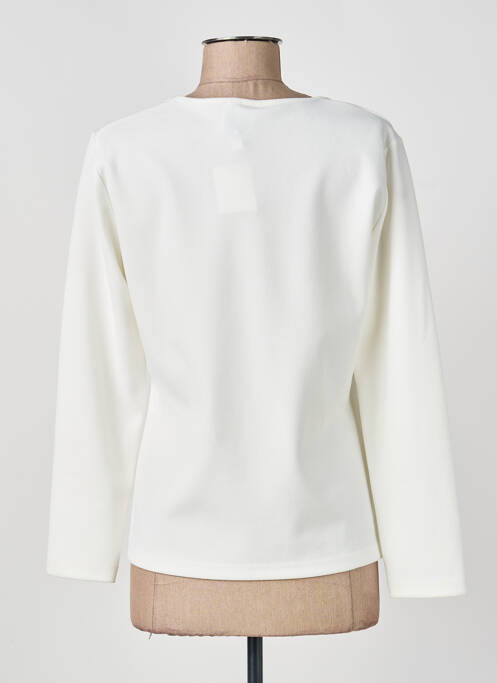 Top stretch manches longues blanc GUY DUBOUIS femme