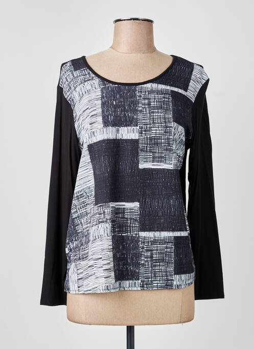 Top stretch manches longues noir GUY DUBOUIS femme