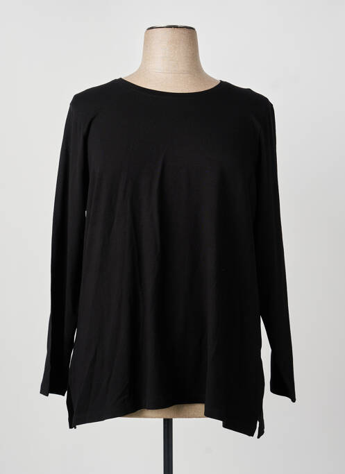 T-shirt coupe droite manches longues noir GUY DUBOUIS femme