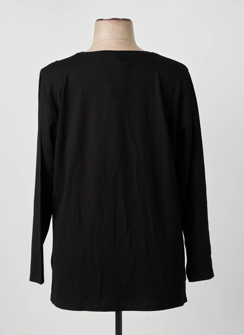 T-shirt coupe droite manches longues noir GUY DUBOUIS femme