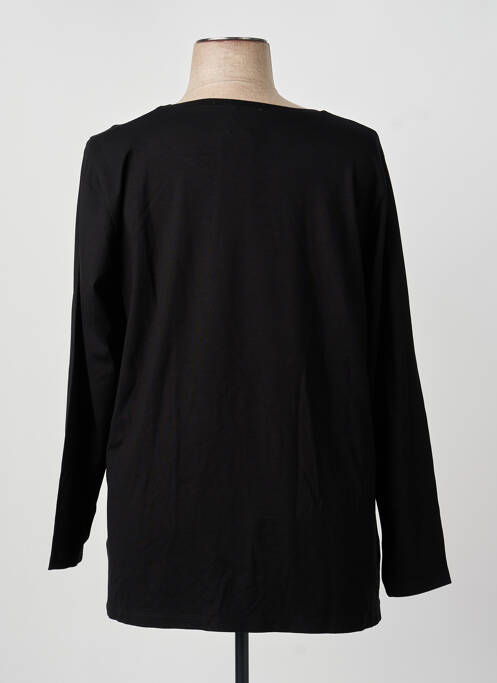 T-shirt coupe droite manches longues noir GUY DUBOUIS femme