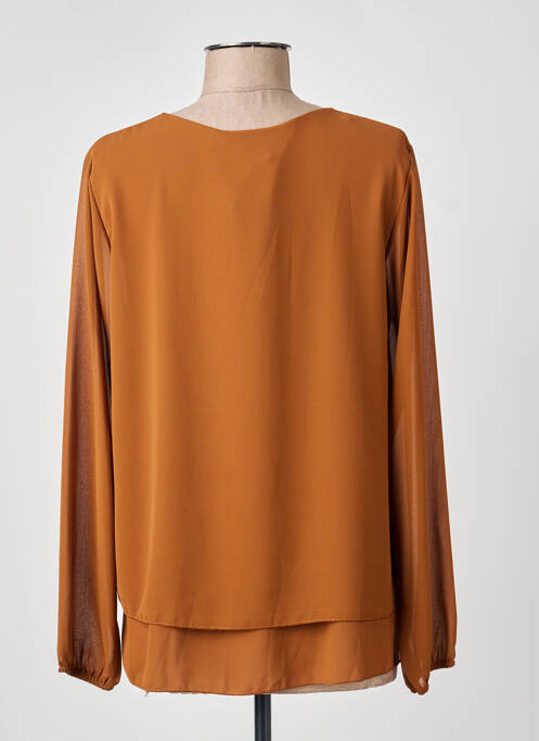 Blouse marron COULEURS DU TEMPS femme