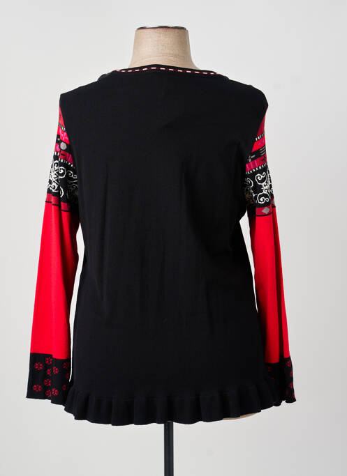 Pull coupe cintrée manches longues rouge PAUSE CAFE femme