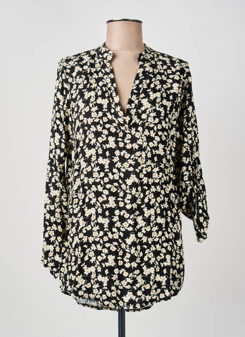 Tunique manches longues noir COULEURS DU TEMPS femme