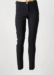 Pantalon slim tissage popeline taille normale noir GREGORY PAT femme