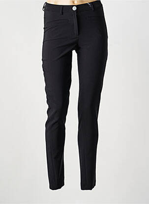 Pantalon slim tissage popeline taille normale noir GREGORY PAT femme