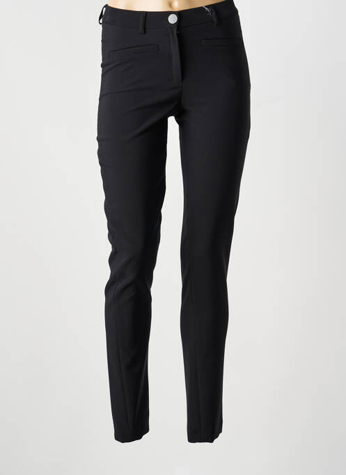 Pantalon slim tissage popeline taille normale noir GREGORY PAT femme