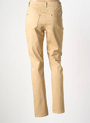 Pantalon slim tissage popeline taille normale beige MERI & ESCA femme