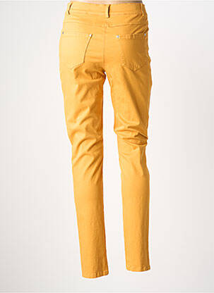 Pantalon slim stretch taille normale jaune GUY DUBOUIS femme
