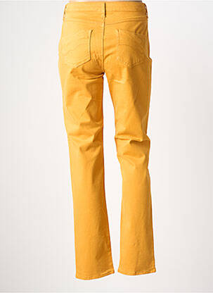 Pantalon slim stretch taille normale jaune GUY DUBOUIS femme
