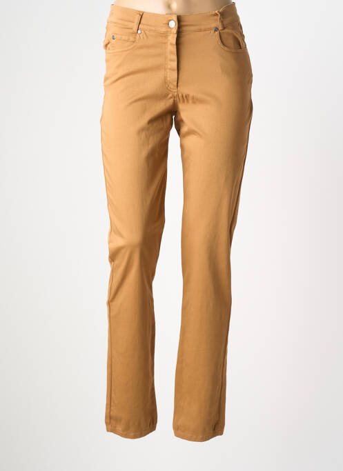 Pantalon slim stretch taille normale marron MERI & ESCA femme