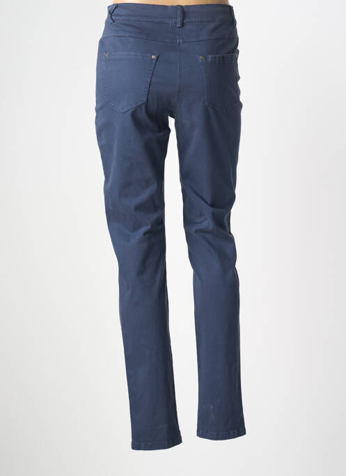 Pantalon slim stretch taille normale bleu GUY DUBOUIS femme