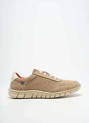 Baskets fermeture elastique bout rond marron BAERCHI homme