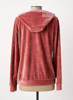Sweat-shirt à capuche stretch manches longues rose MERI & ESCA femme