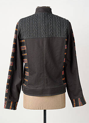Veste casual col rond gris MERI & ESCA femme