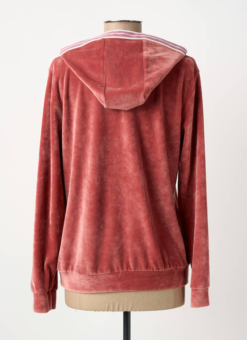 Sweat-shirt à capuche poches manches longues rose MERI & ESCA femme