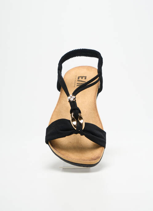 Sandales/Nu pieds noir ELUE PAR NOUS femme