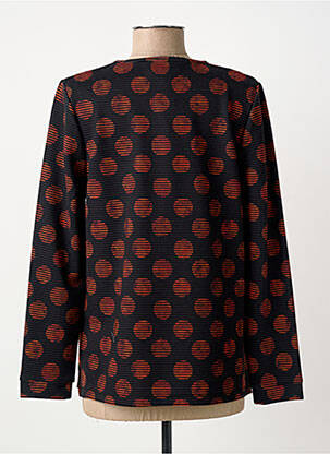 Pull coupe droite manches longues bleu GUY DUBOUIS femme