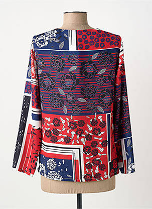 Blouse imprimé fantaisie manches longues bleu GREGORY PAT femme
