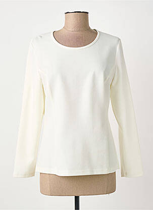 Top stretch manches longues blanc GUY DUBOUIS femme