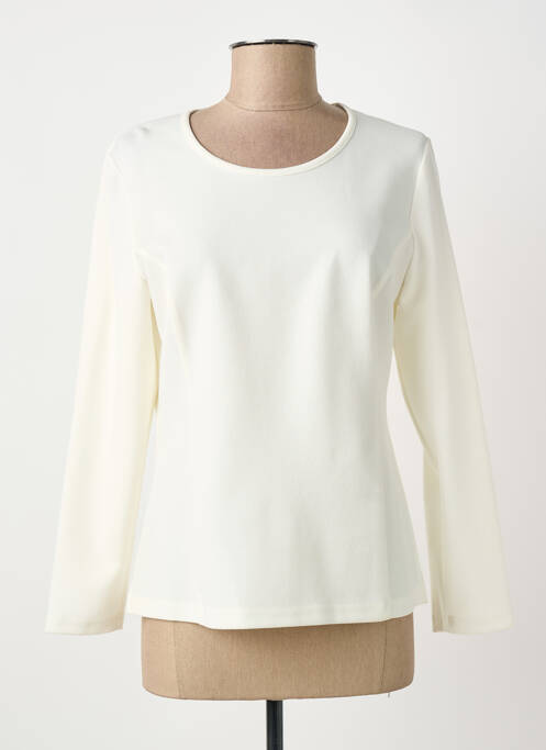 Top stretch manches longues blanc GUY DUBOUIS femme